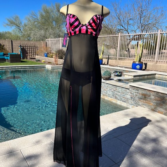 full length sheer chemise